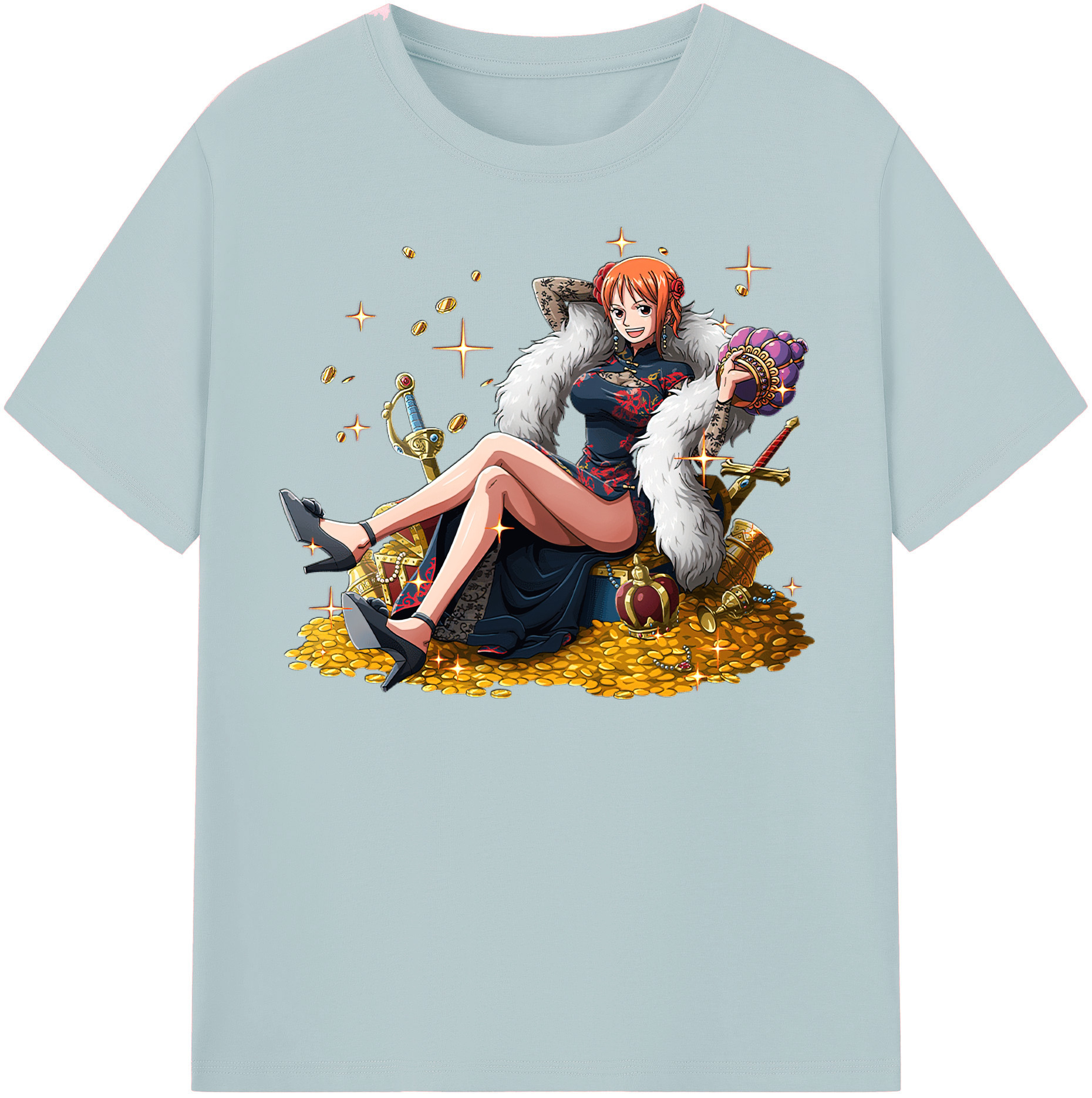 ワンピース ナミ ONE PIECE Nami 綿100％半袖Tシャツ（フロントプリント）